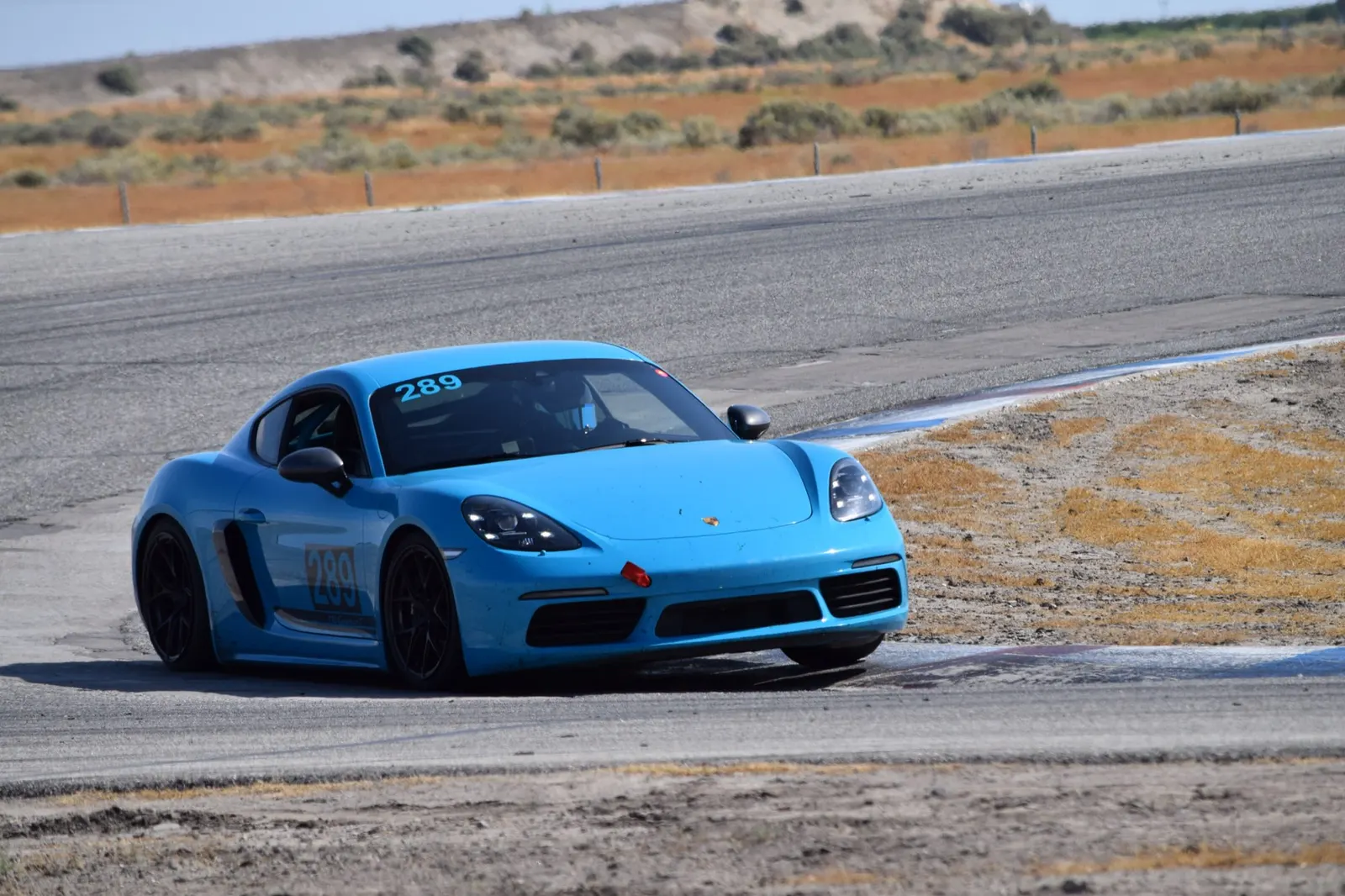 Miami Blue Porsche 718 Cayman T — mobile mechanic service by LTB Racing